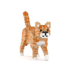 JEKCA Orange Tabby Cat Mini 01S side view ideal for desk decor and display