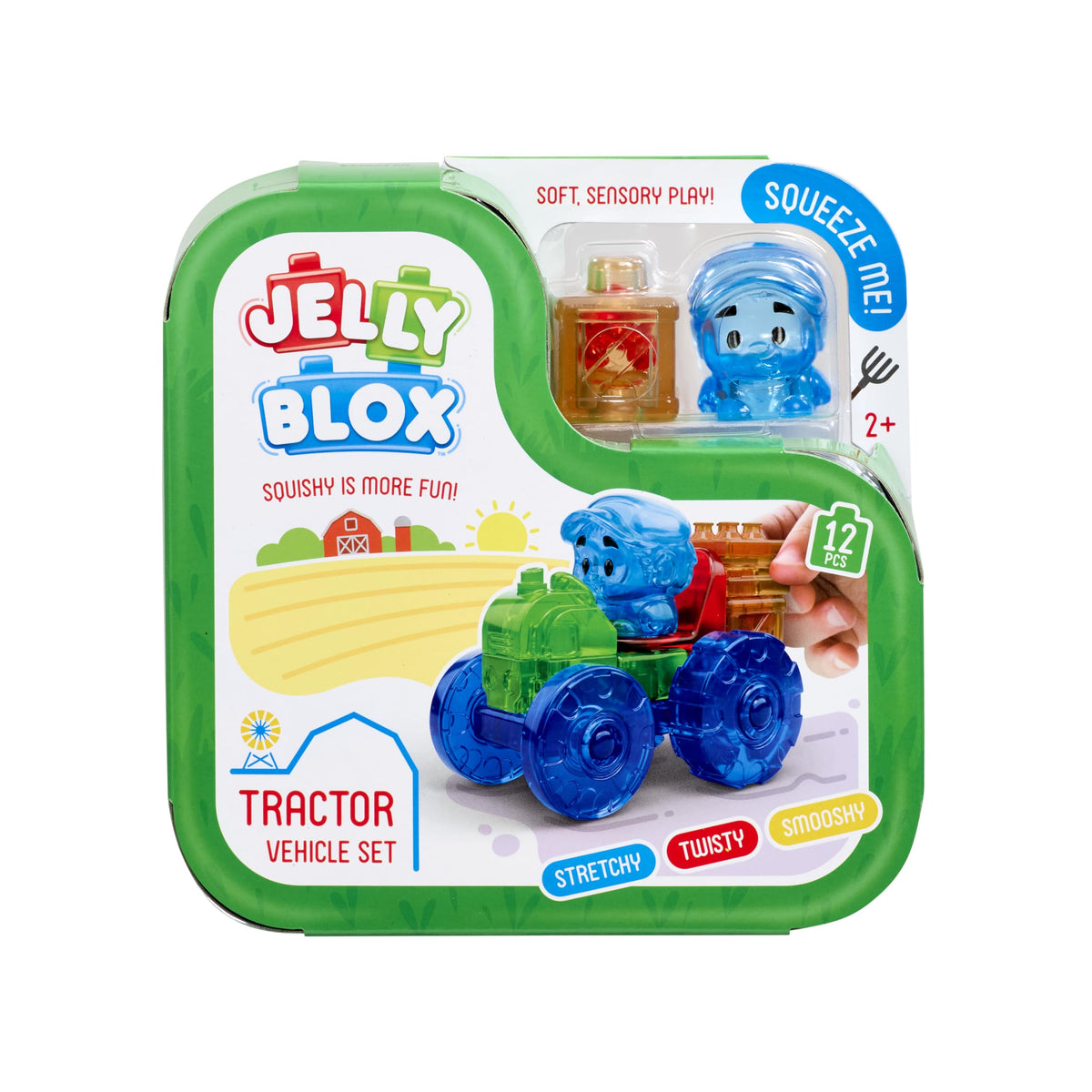 Jelly Blox Tractor Set image featuring a tractor for creative building play.