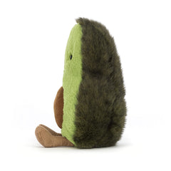 Jellycat Amuseables Avocado suede stone detail adds charming texture.