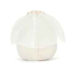 Jellycat Amuseables Boiled Egg Bride veil and tiara detail for weddings