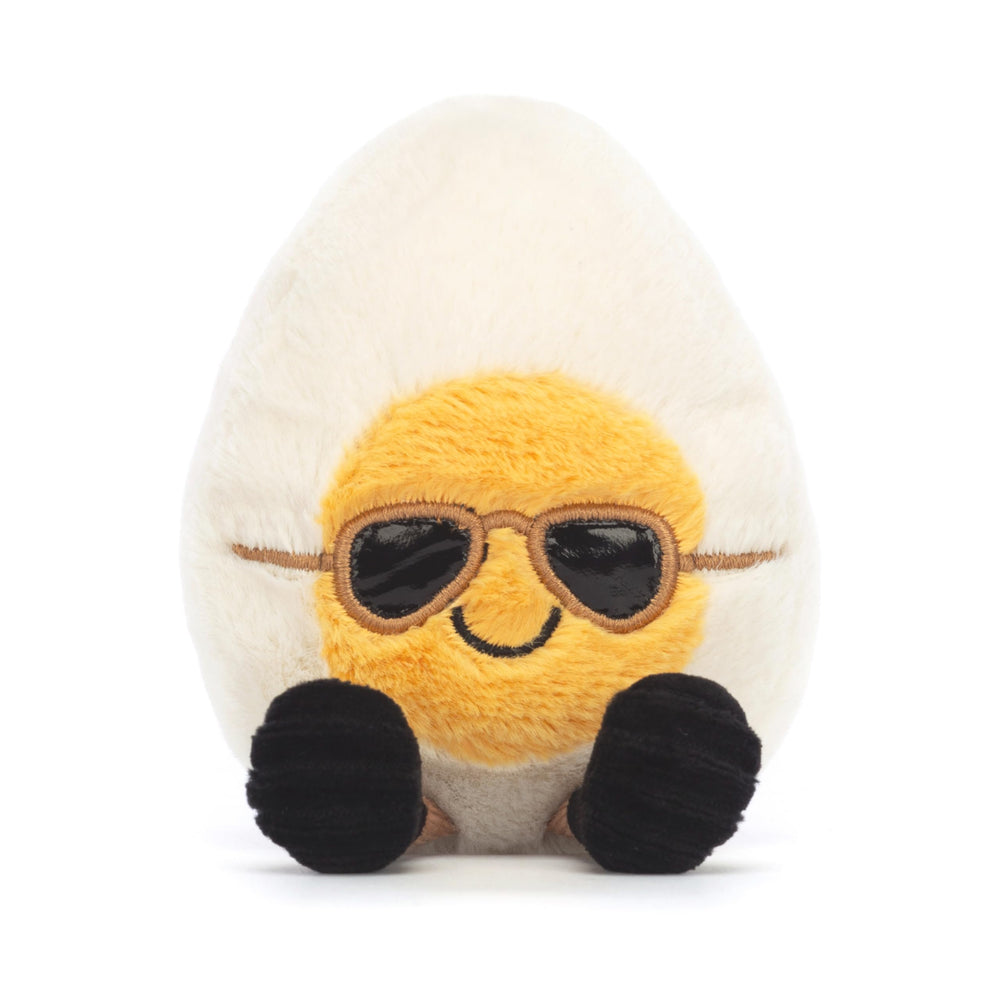 Jellycat Amuseables Boiled Egg Chic compact size for kids' rooms and travel