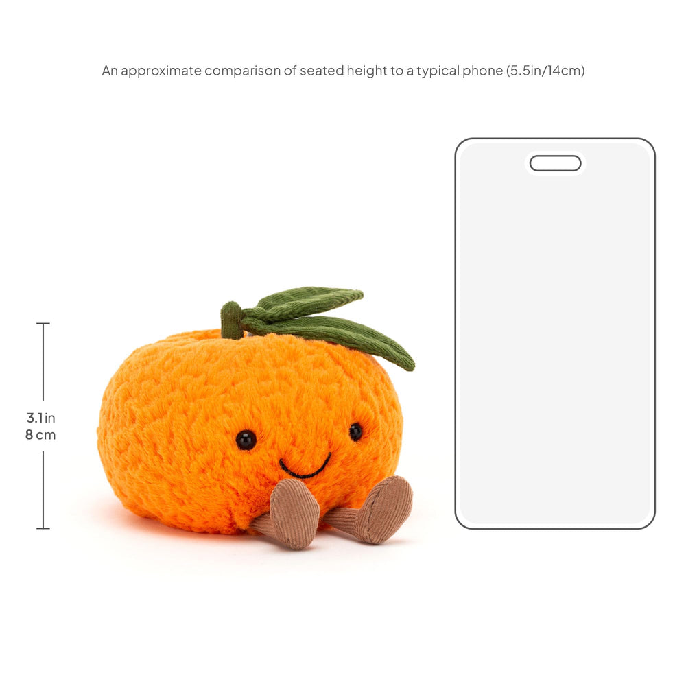 Jellycat Amuseables Clementine held in hand, perfect small plush gift.
