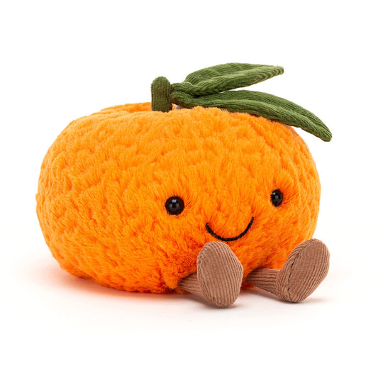 Jellycat Amuseables Clementine close-up of textured fur for cozy hugs.