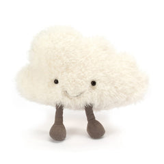 Jellycat Amuseables Cloud serves as a cozy bedtime companion.