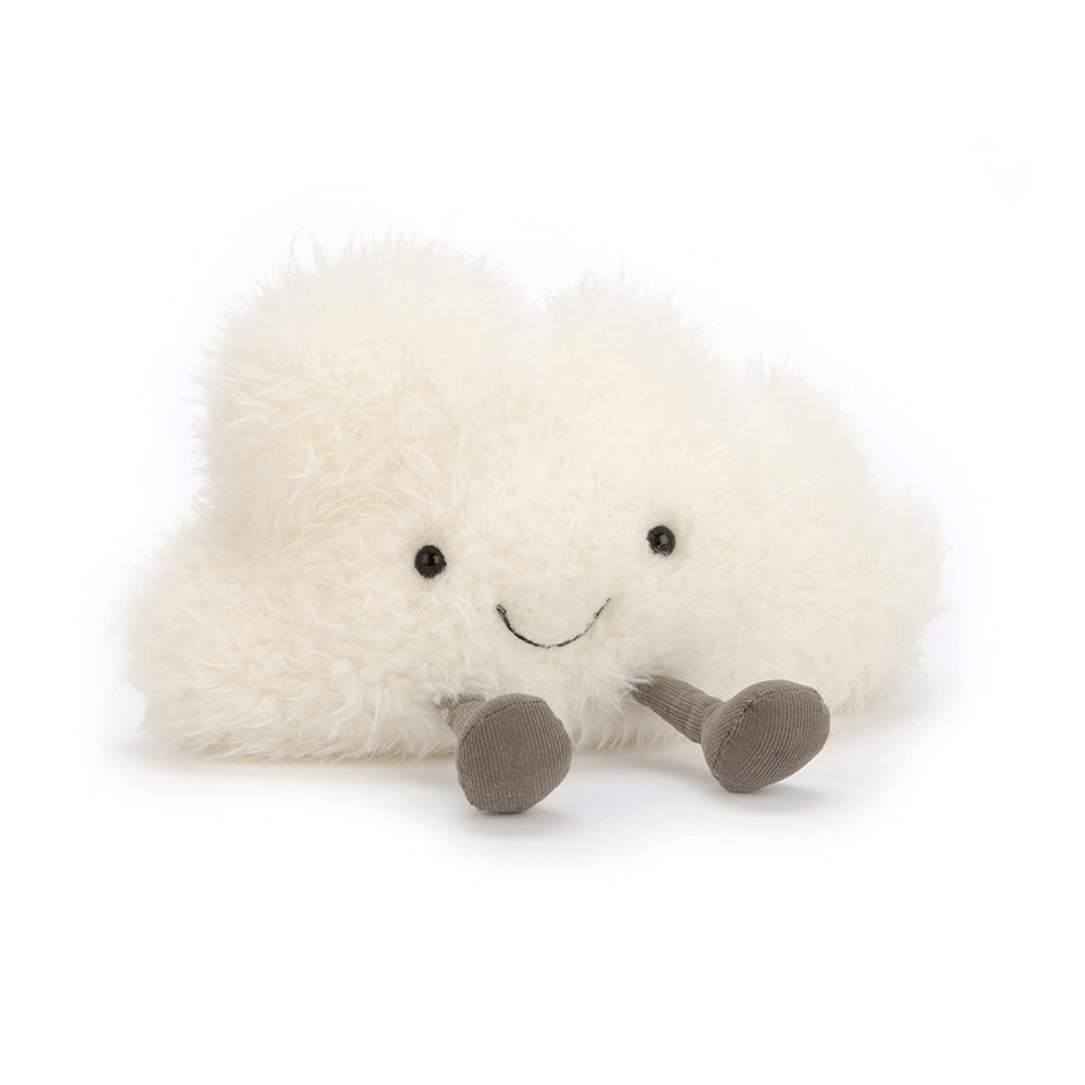 Jellycat Amuseables Cloud with cream fur, ideal for bedtime cuddles.