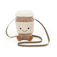 Jellycat Amuseables Coffee-To-Go soft plush fabric enhances daily use.