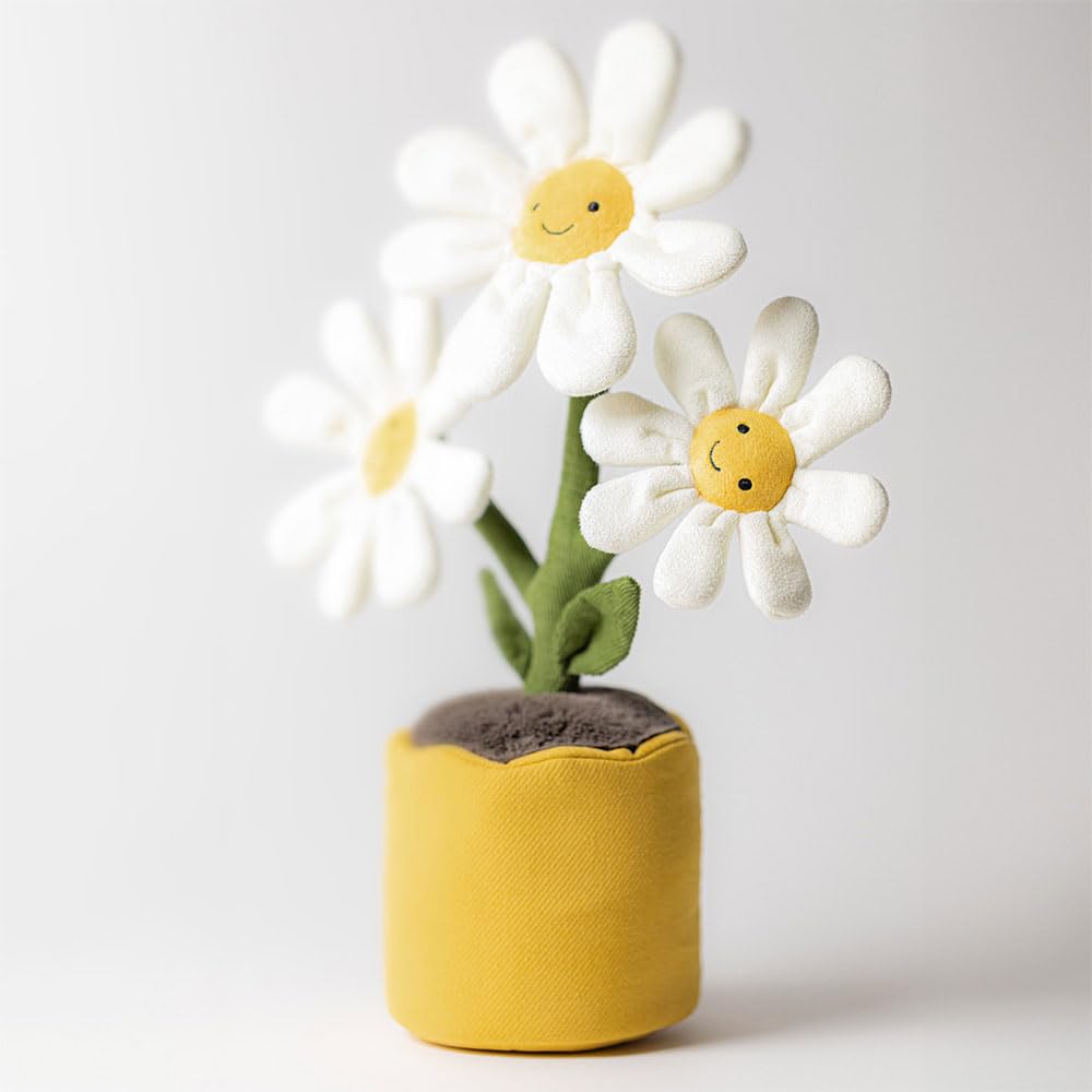 Jellycat Amuseables Daisy Pot care-friendly plush for gentle washing.