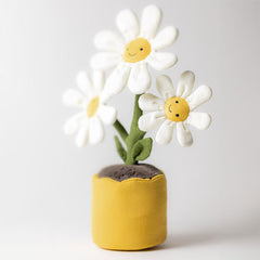 Jellycat Amuseables Daisy Pot care-friendly plush for gentle washing.
