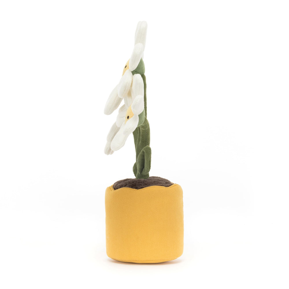 Jellycat Amuseables Daisy Pot plush features premium fabric for soft touch.