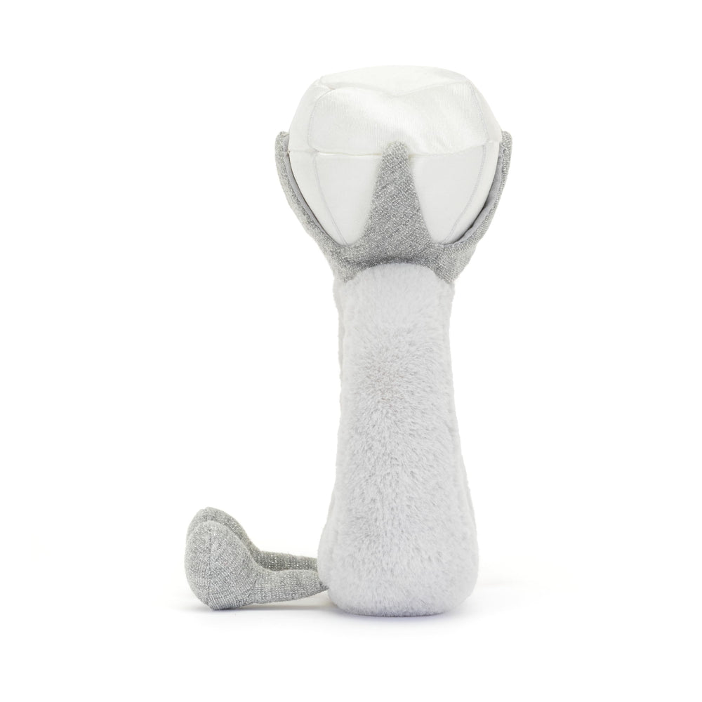 Jellycat Amuseables Diamond Ring closeup satin diamond highlighting sparkle.