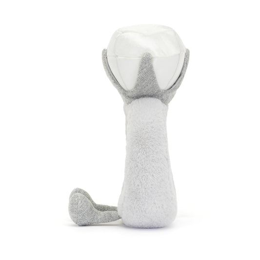 Jellycat Amuseables Diamond Ring closeup satin diamond highlighting sparkle.