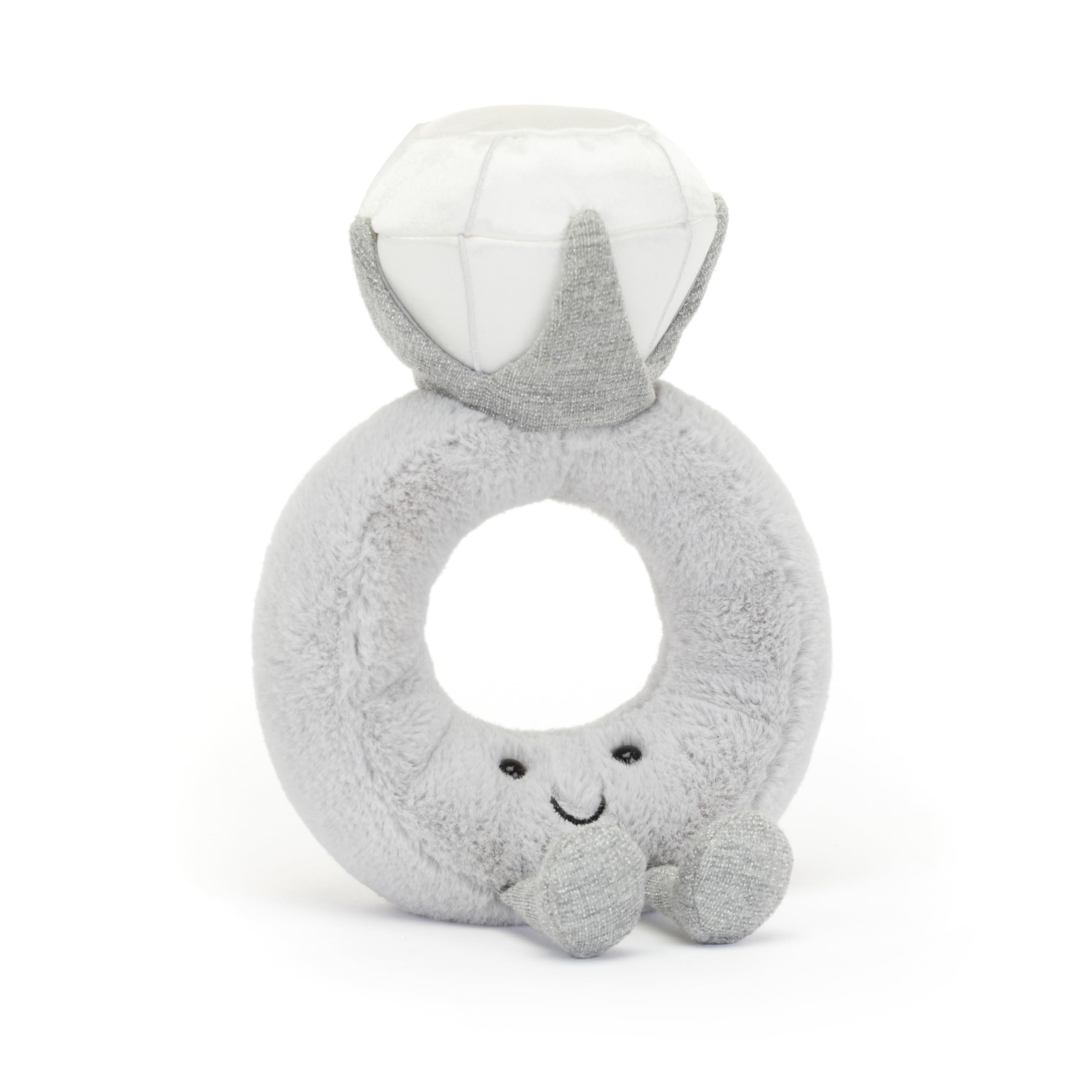 Jellycat Amuseables Diamond Ring plush toy, full design for cuddling and gifting.