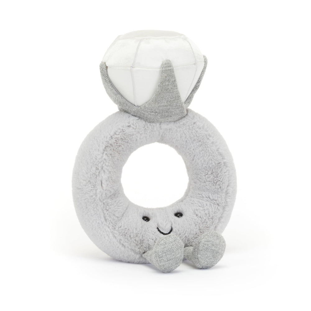 Jellycat Amuseables Diamond Ring plush toy, full design for cuddling and gifting.