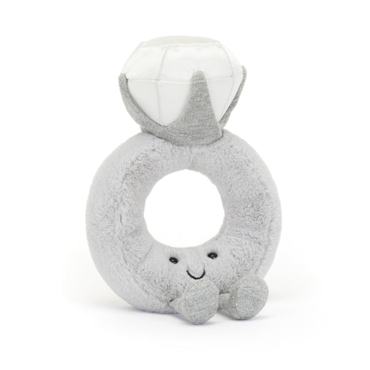 Jellycat Amuseables Diamond Ring plush toy, full design for cuddling and gifting.