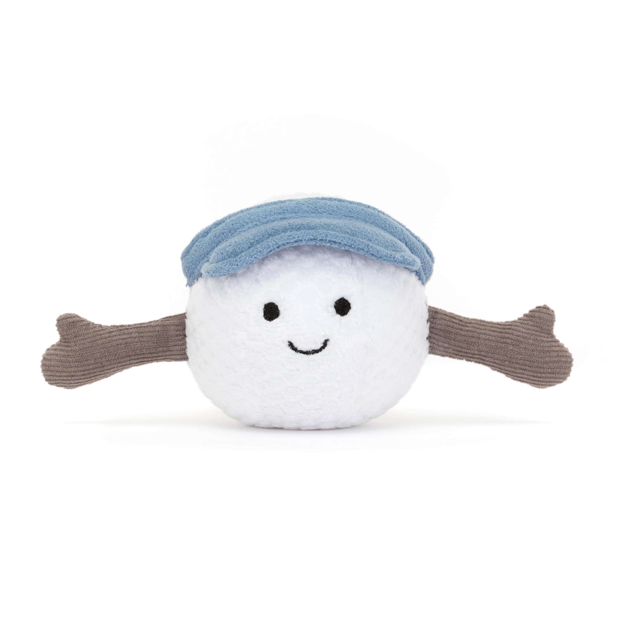 Jellycat Amuseables Golf Ball toy thumbs-up action captures positive mood.