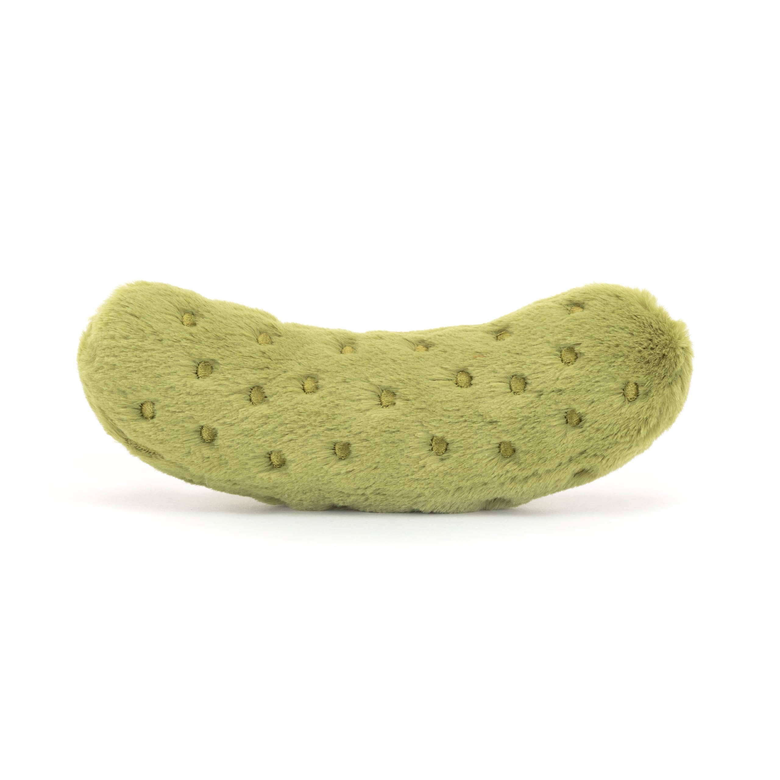 Jellycat Amuseables Pickle wearing camel cord boots