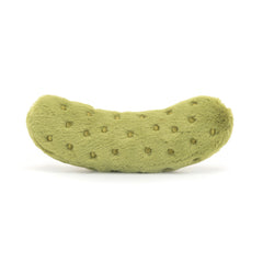 Jellycat Amuseables Pickle wearing camel cord boots