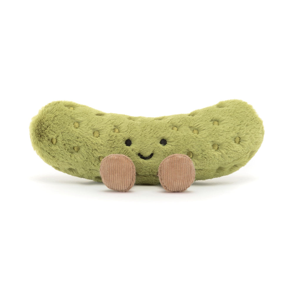 Jellycat Amuseables Pickle compact six-inch size for portability