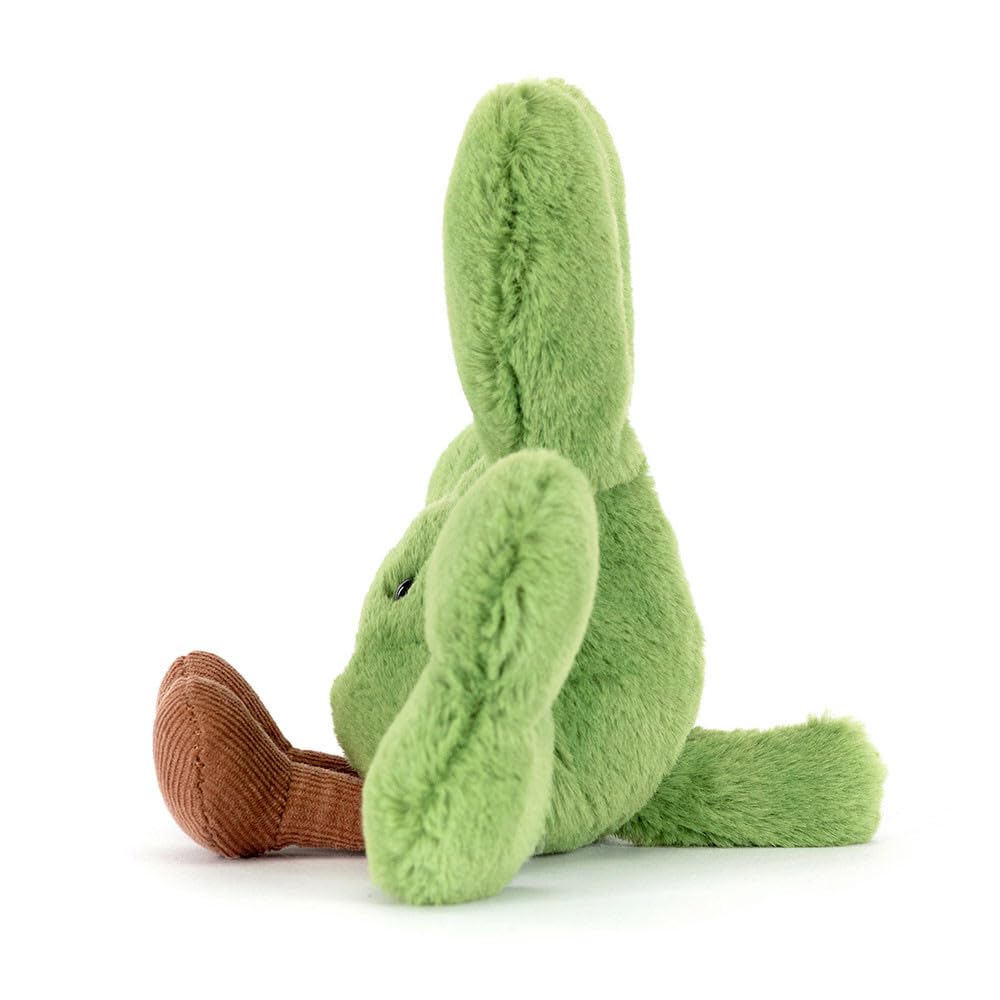 Jellycat Amuseables Siofra Shamrock texture close-up, soft polyester fabric for gentle evenings