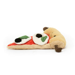 Jellycat Amuseables Slice of Pizza sauce texture, playful companion for movie nights