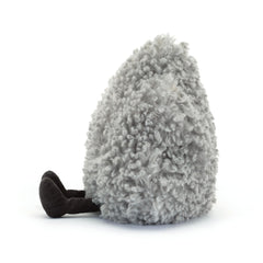 Jellycat Amuseables Storm Cloud beanie-base helps it sit upright on a shelf