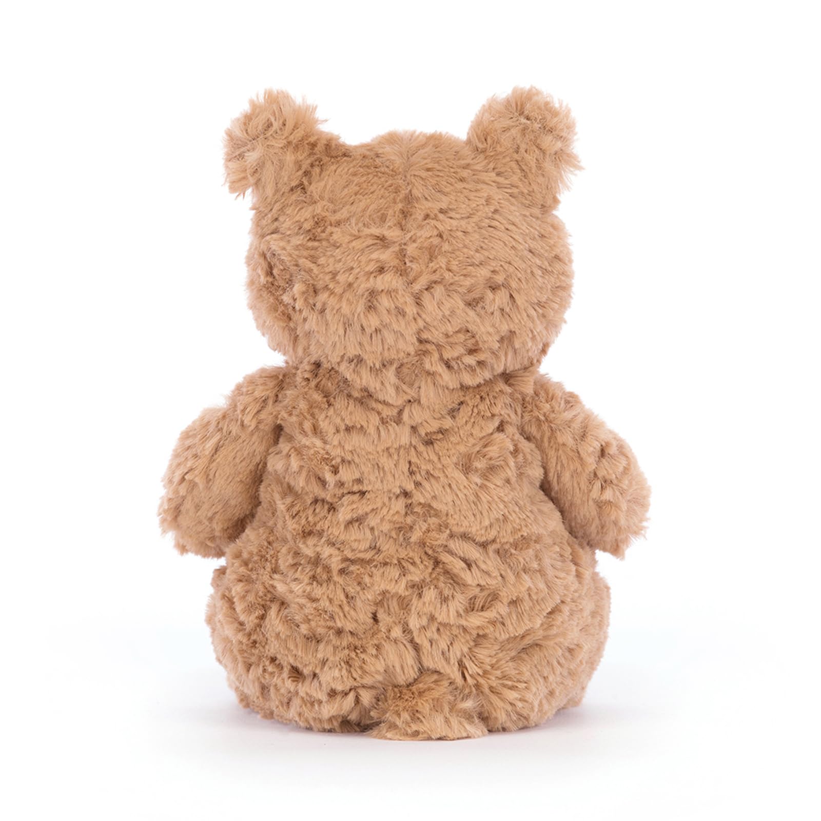Jellycat Bartholomew Bear face detail with warm eyes and suedette nose.