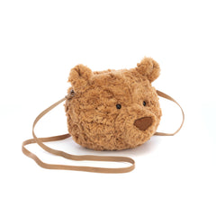 Jellycat Bartholomew Bear Plush Bag crossbody design keeps essentials secure.