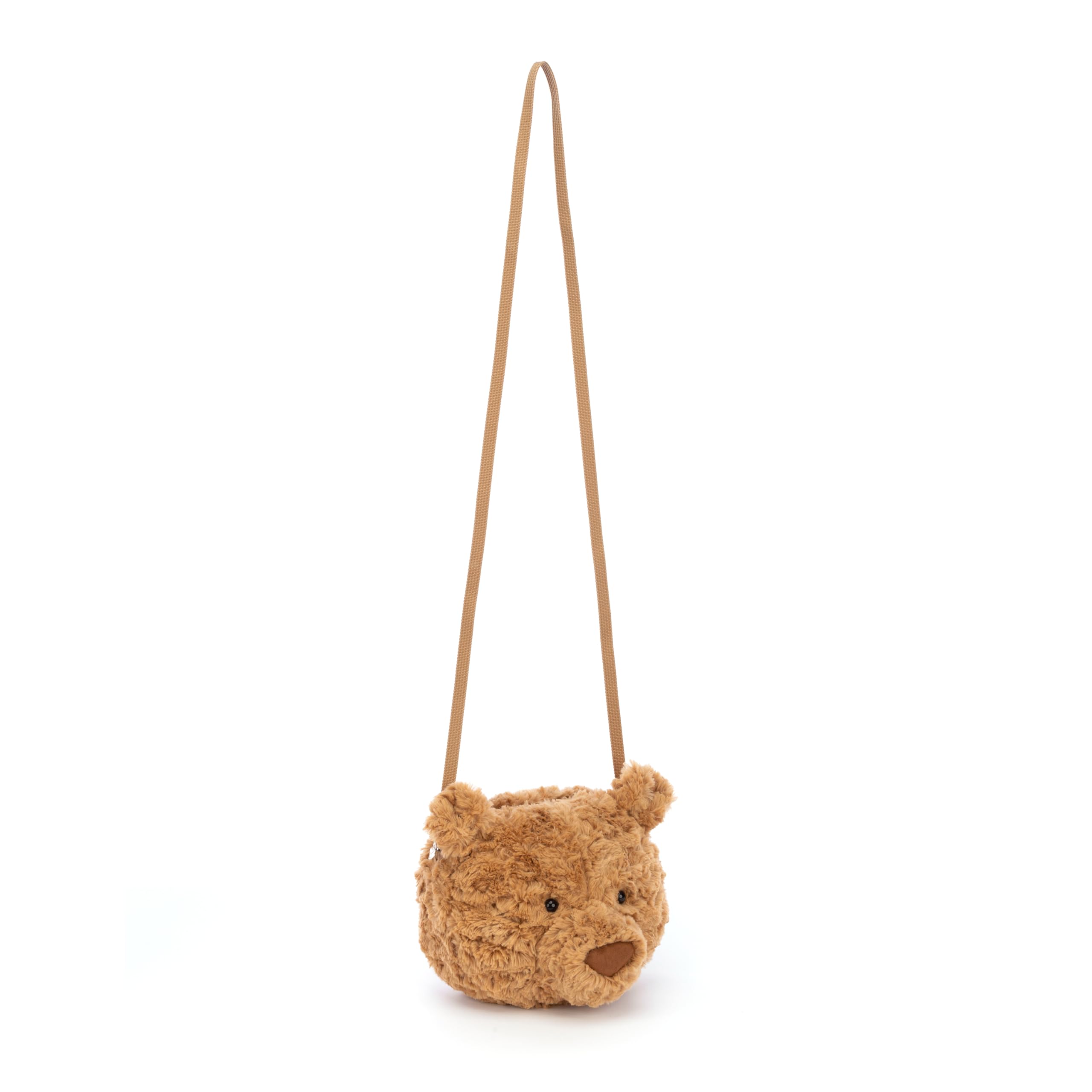 Lightweight plush bag fits phone, wallet, keys and small cosmetics.