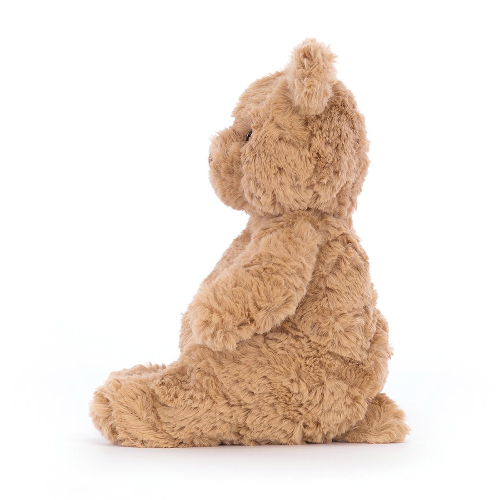 Jellycat Bartholomew Bear side view showing plush softness for cozy naps.