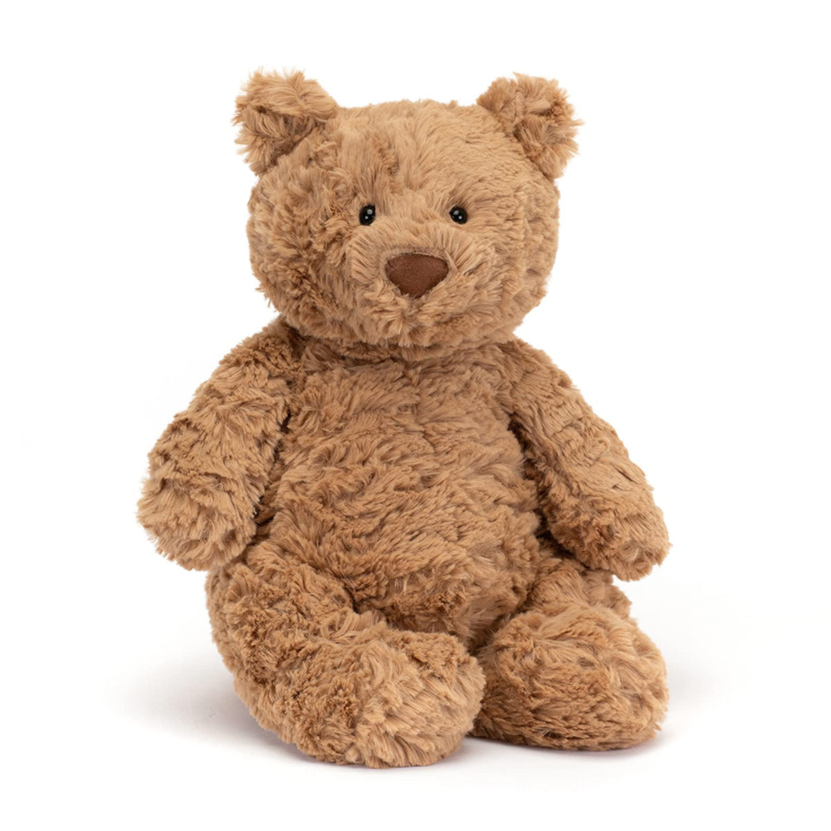 Jellycat Bartholomew Bear soft fur closeup for cozy cuddles