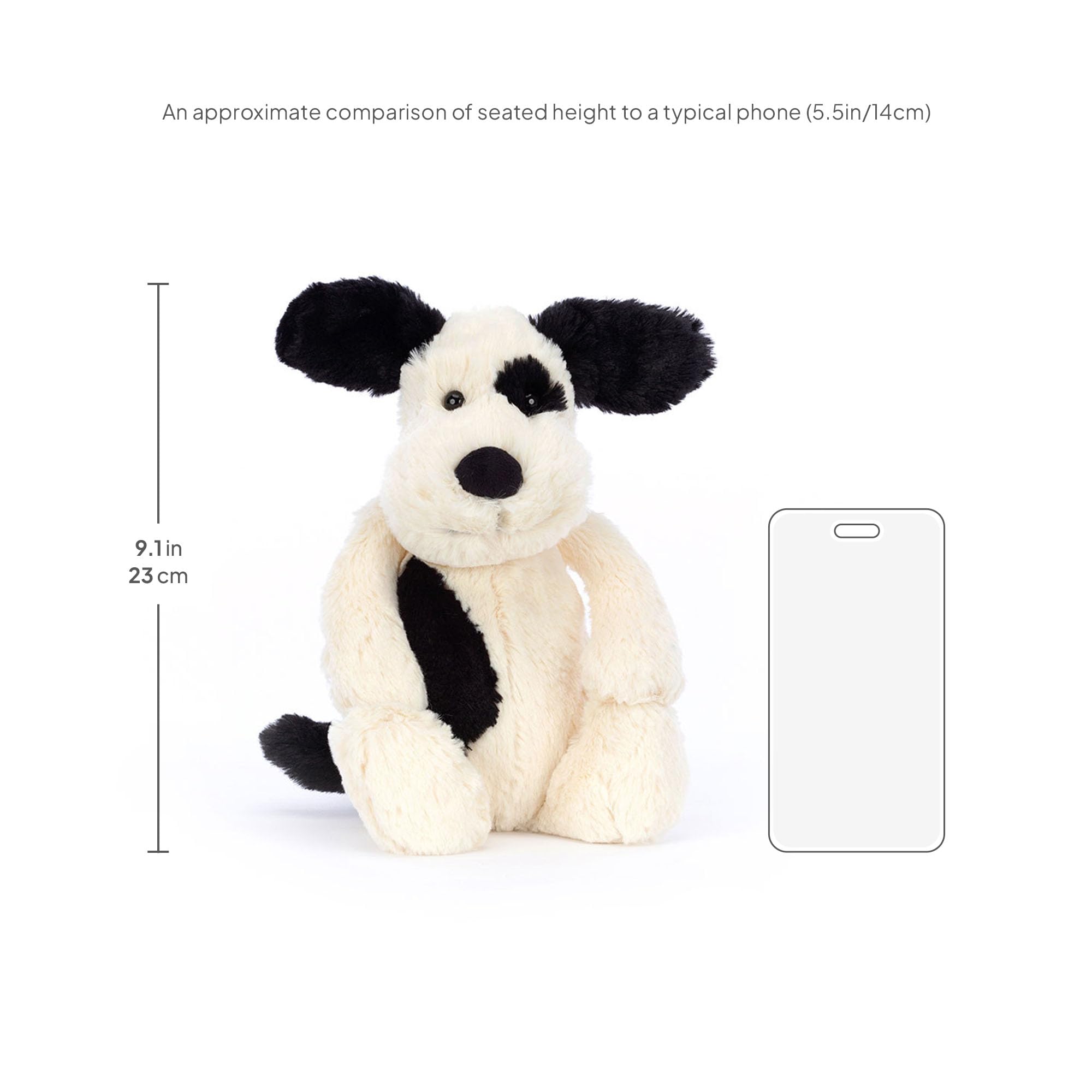 Dimensions shown, 12-inch medium size for home or travel