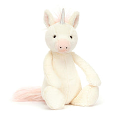 Jellycat Bashful Unicorn Little soft plush ideal for cuddles and newborn comfort.