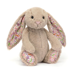 Jellycat Blossom Beige Bunny floral ears, ideal for imaginative play
