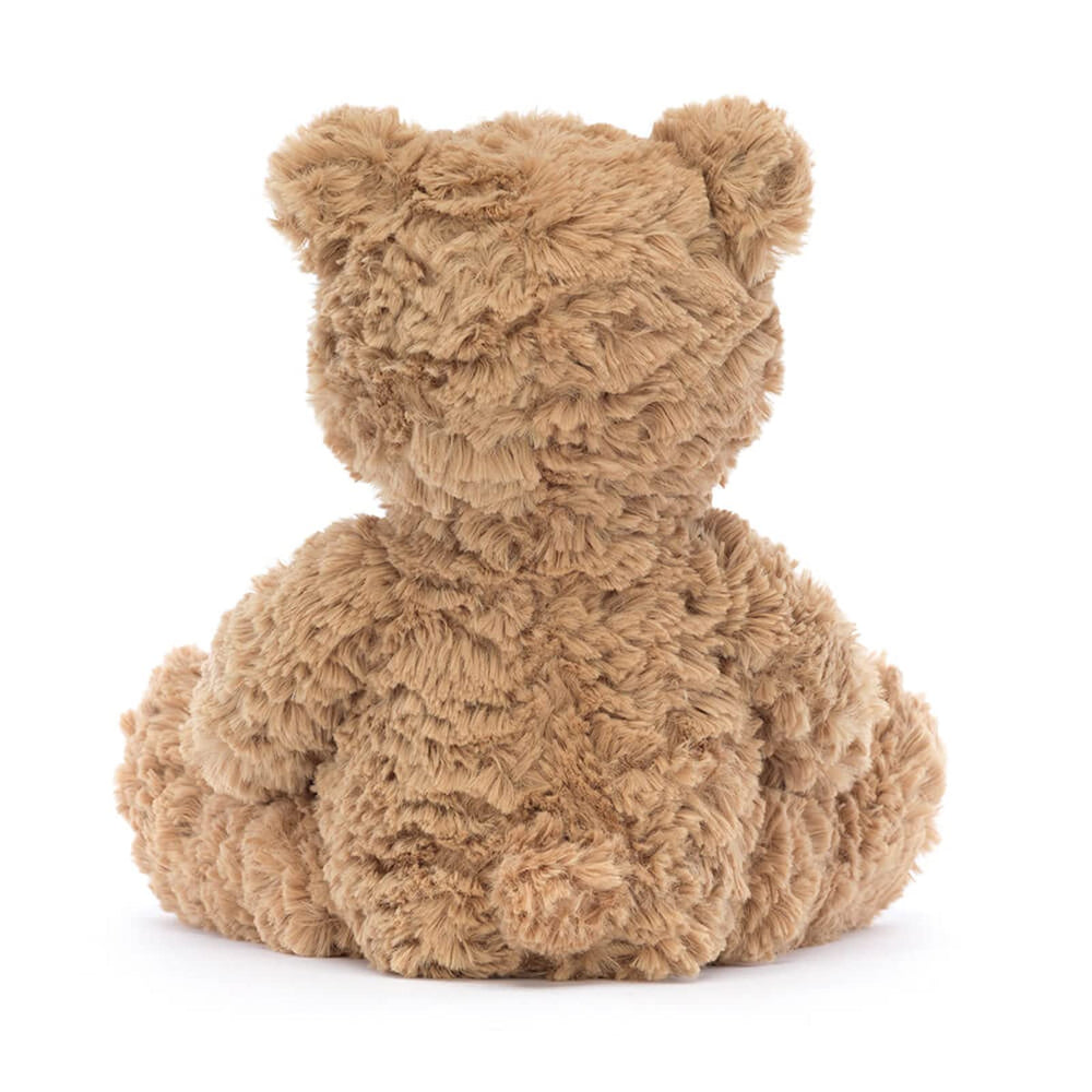 Jellycat Bumbly Bear soft fabric close-up highlights premium materials and softness