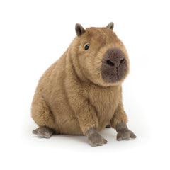 Jellycat Clyde Capybara toy cuddly body invites cozy snuggles and imaginative play.