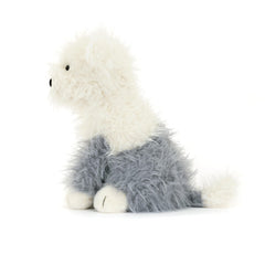 Stitched paw details highlight Jellycat Ewert Sheepdog's crafted charm.