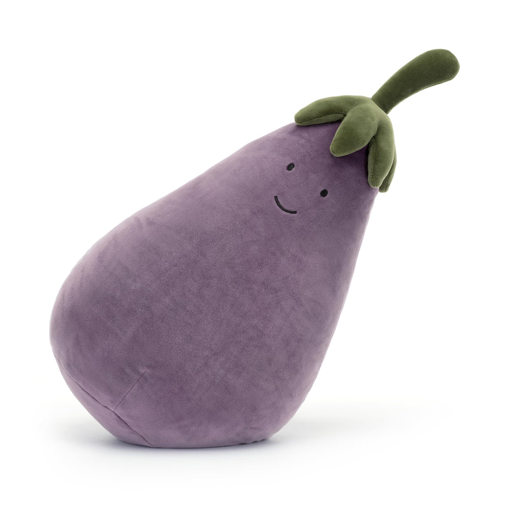 Jellycat gift-ready Aubergine plush with attractive packaging.