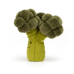 Jellycat broccoli plush in green fur offers tactile softness for cuddles and bedtime companionship