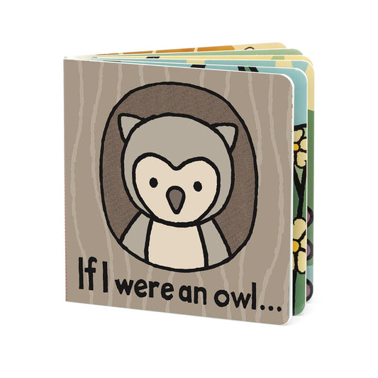 Close-up of textured pages from If I Were an Owl to stimulate tactile exploration for toddlers.