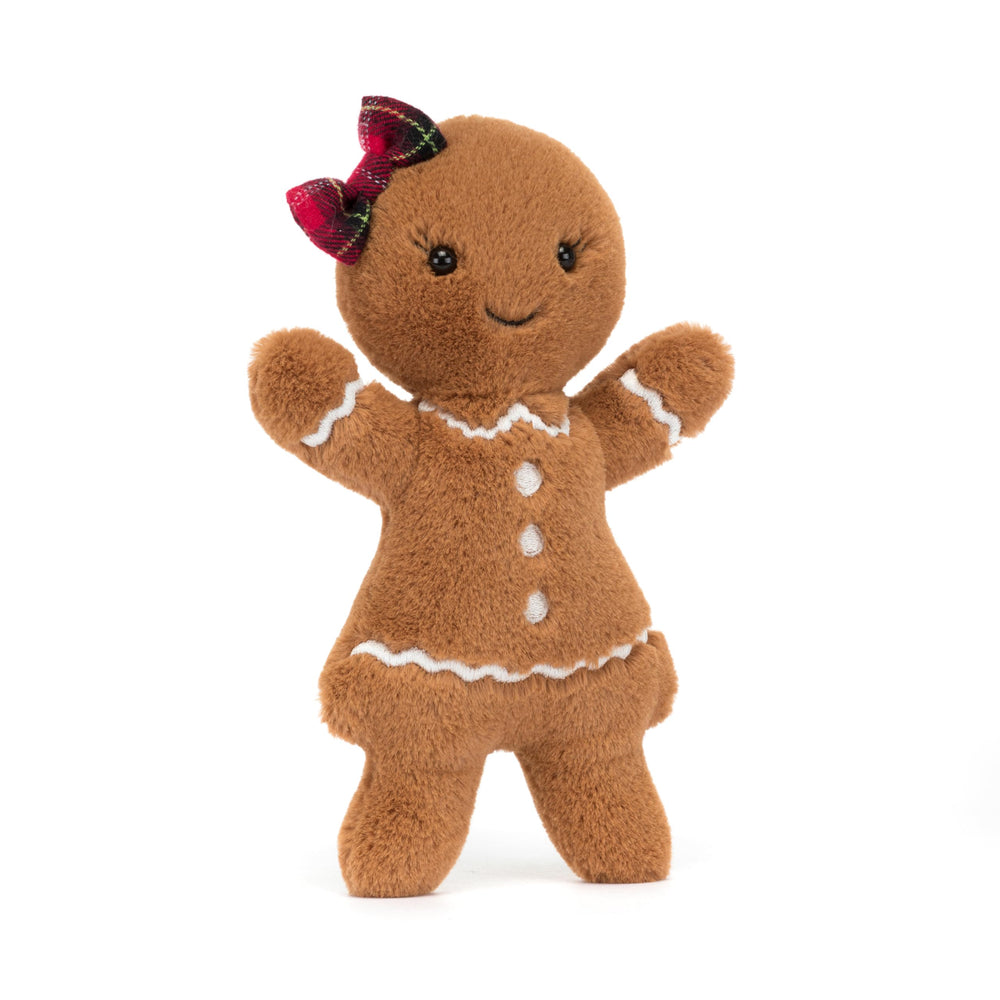 Jellycat Jolly Gingerbread Ruby plush toy cozy cuddle companion for holiday hugs