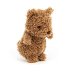 Jellycat Little Bear close-up of tawny fur texture for cuddly appeal