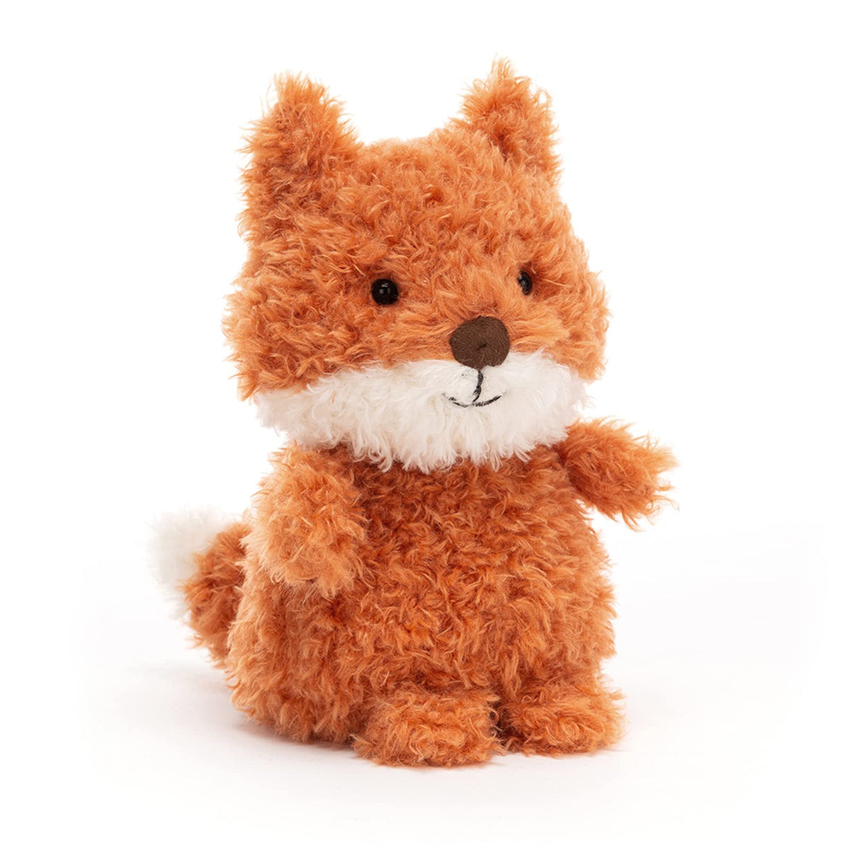 Jellycat Little Fox plush, 7in dimensions, ideal for cozy cuddles and on-the-go play.