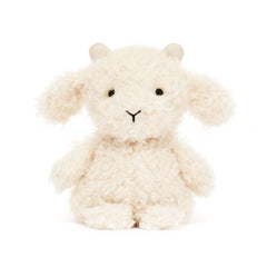 Jellycat Little Goat measures 7 inches, suited for small hands and travel.