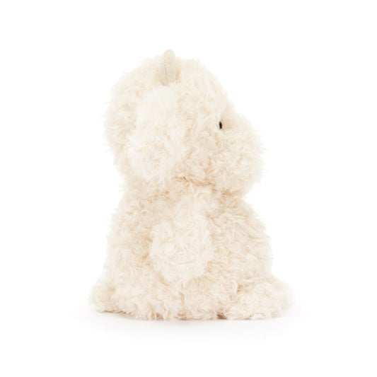 Jellycat Little Goat shows pebble hooves for gentle play and hugs.
