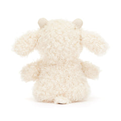 Jellycat Little Goat with suedette horns complements nurseries and toy collections.