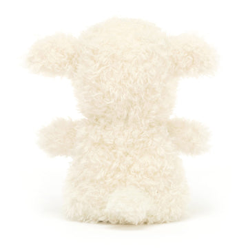 Jellycat Little Lamb ears and tail highlight endearing design.