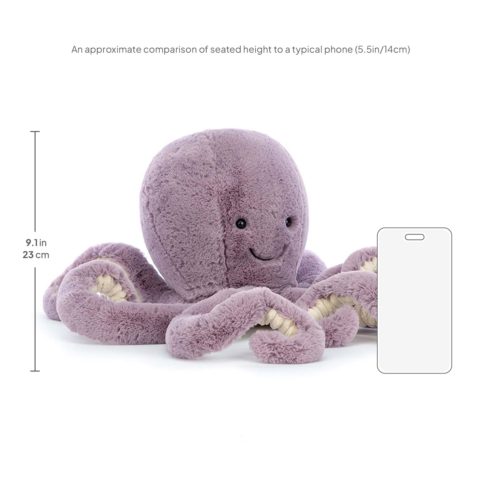 Gift-ready Jellycat Maya Octopus packaging for special occasions.