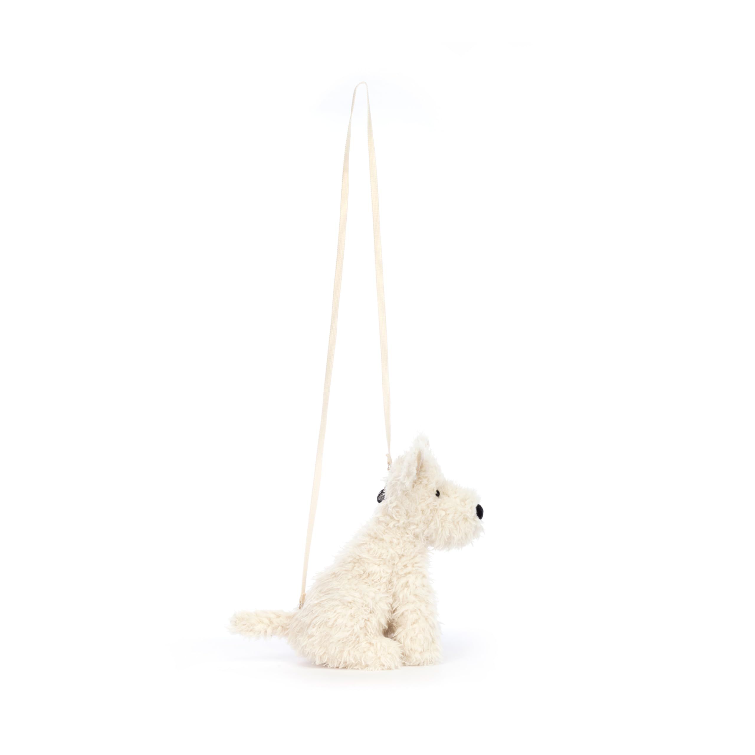 Jellycat Munro Scottie Dog crossbody strap, slender design for comfortable shoulder wear.