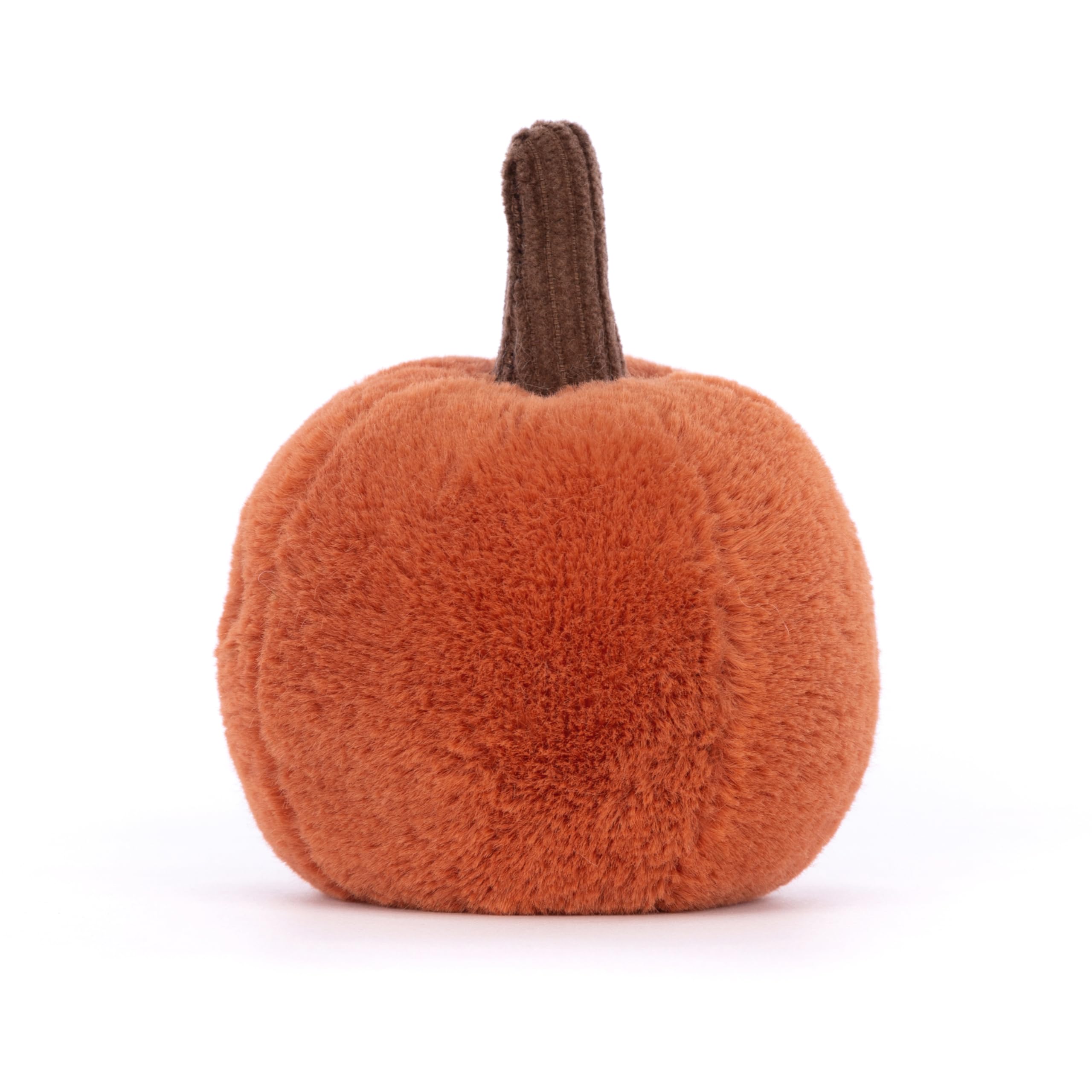 Jellycat Ooky Jack O'Lantern plush with stitched grin, ideal for playful storytelling.