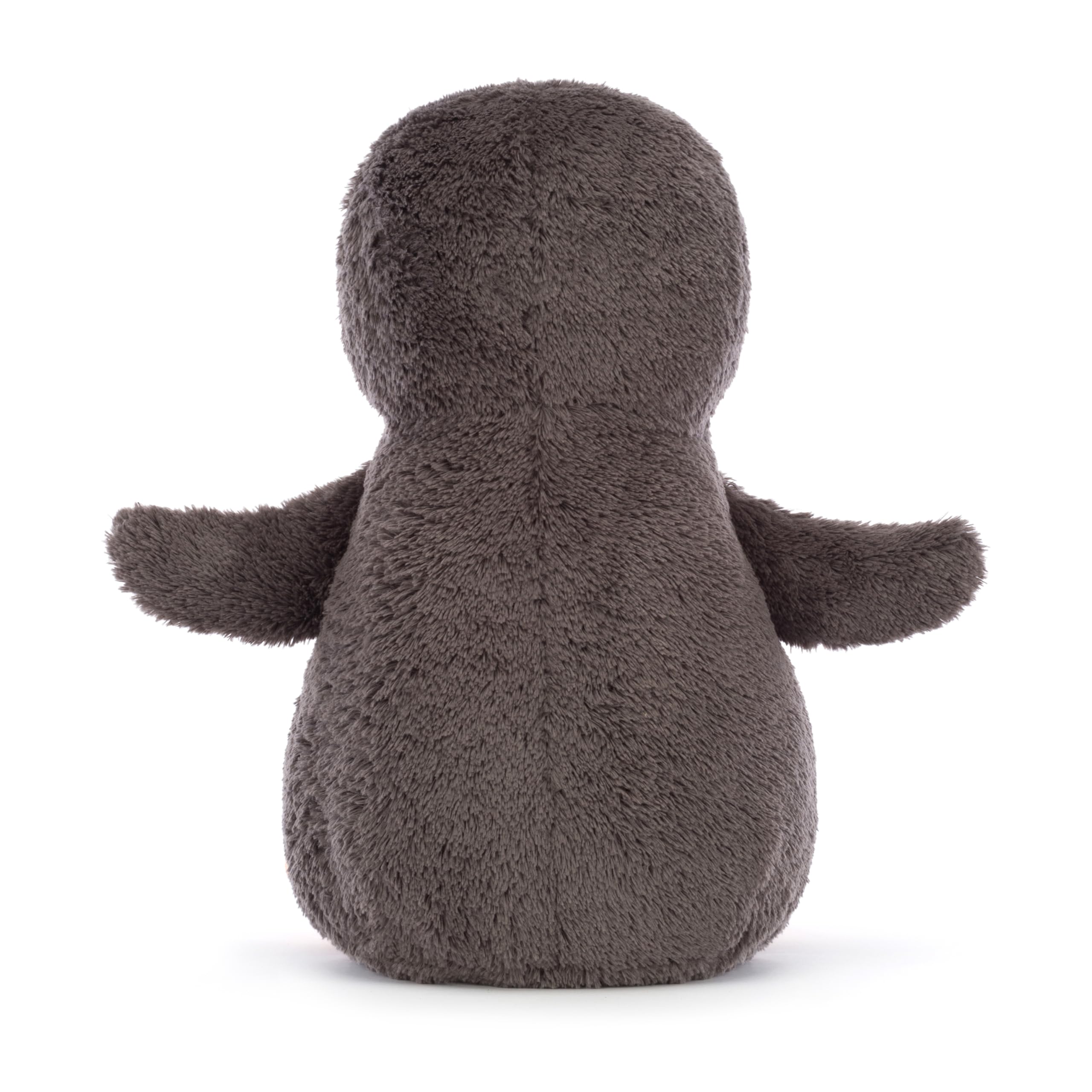 Jellycat Peanut Penguin soft fur close-up shows premium plush texture.